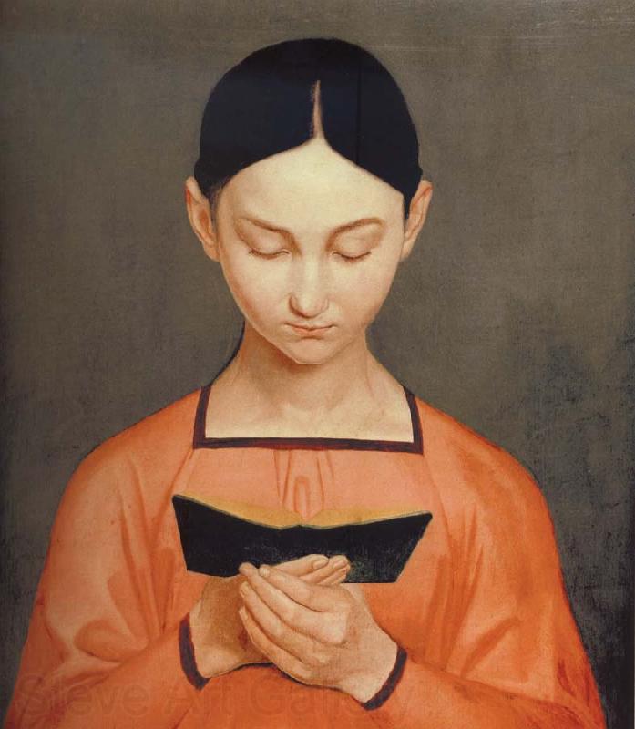 Gustav Adolph Henning Girl Reading Germany oil painting art